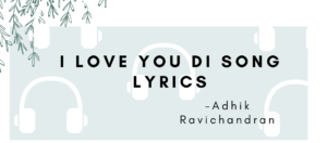 I Love You Di Song Lyrics