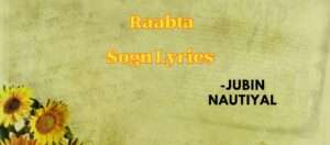 Raabta Sogn Lyrics