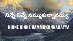 Ninne Ninne Nammukunnanayya Lyrics